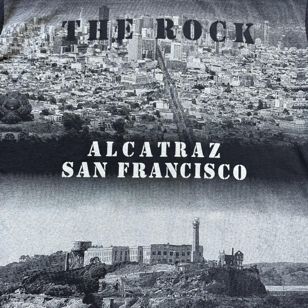 Alcatraz San Francisco “The Rock” Vintage Faded Y2K Lanza Graphic T-Shirt