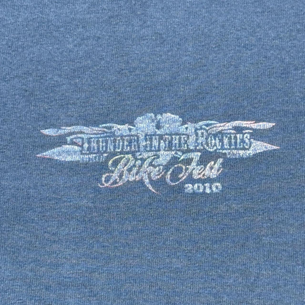 Bike Fest 2010 “Thunder In The Rockies” Motorcycle Vintage Y2K Graphic Shirt